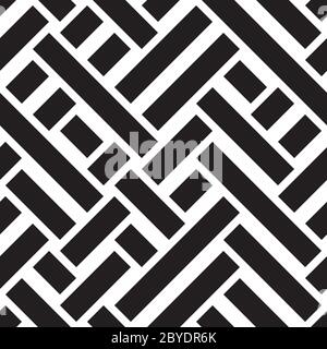 Seamless pattern with oblique black bands Stock Vector