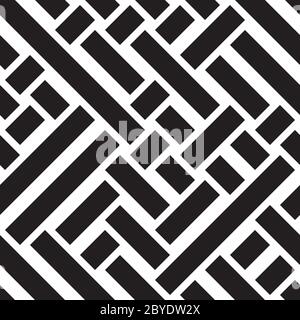 Seamless pattern with oblique black bands Stock Vector
