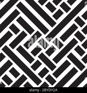 Seamless pattern with oblique black bands Stock Vector