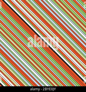 Seamless pattern with oblique colored lines Stock Vector