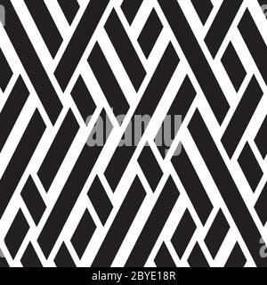 Seamless pattern with oblique black bands Stock Vector