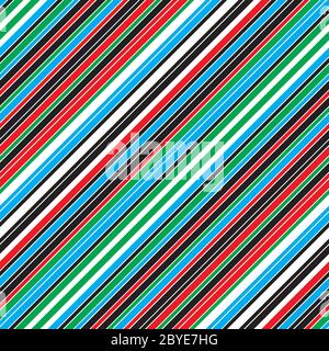 Seamless pattern with oblique colored lines Stock Vector