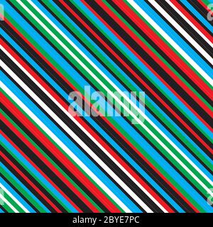 Seamless pattern with oblique colored lines Stock Vector