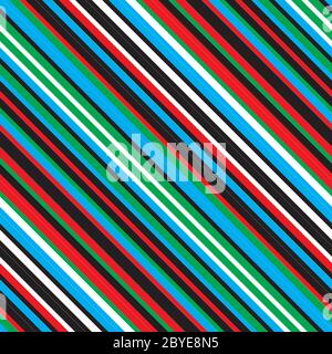 Seamless pattern with oblique colored lines Stock Vector
