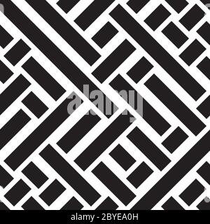 Seamless pattern with oblique black bands Stock Vector