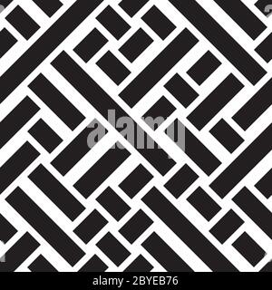 Seamless pattern with oblique black bands Stock Vector