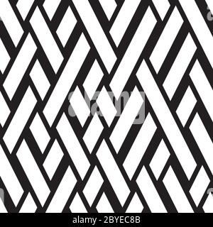 Seamless pattern with oblique black bands Stock Vector
