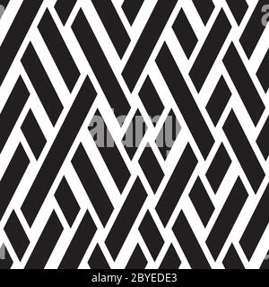 Seamless pattern with oblique black bands Stock Vector