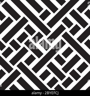Seamless pattern with oblique black bands Stock Vector
