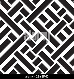 Seamless pattern with oblique black bands Stock Vector