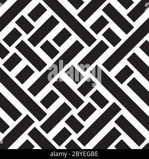 Seamless pattern with oblique black bands Stock Vector