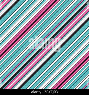 Seamless pattern with oblique colored lines Stock Vector