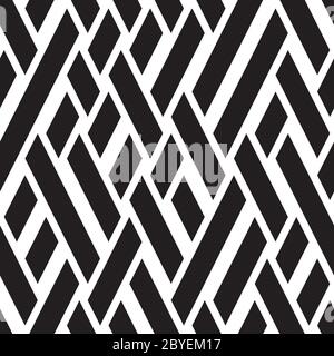 Seamless pattern with oblique black bands Stock Vector