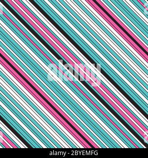 Seamless pattern with oblique colored lines Stock Vector