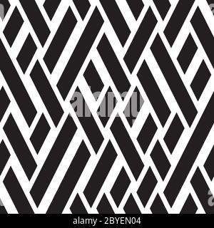 Seamless pattern with oblique black bands Stock Vector