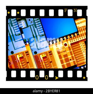 35mm Film frames Stock Photo