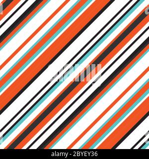 Seamless pattern with oblique colored lines Stock Vector