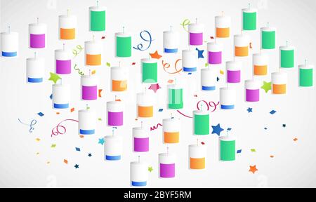 digital textile design of rainbow cubes on abstract background Stock Vector