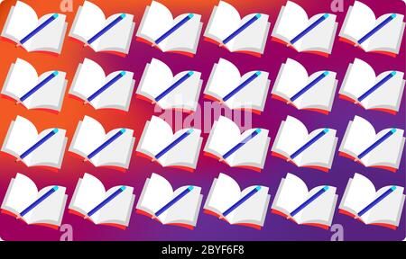digital textile design of objects on abstract background Stock Vector