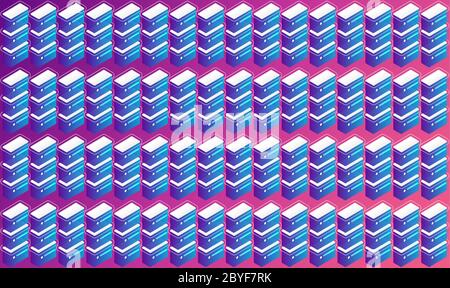 digital textile design of various cubes on abstract background Stock Vector