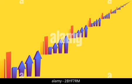digital textile illustration design of arrows art on abstract background Stock Vector