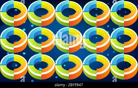 digital textile design of art on abstract background Stock Vector