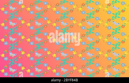 digital textile design of art on abstract background Stock Vector