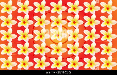 digital textile design of flowers on abstract background Stock Vector