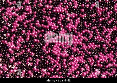 Pile pink and purple balls of bead suitable for Background and texture Stock Photo