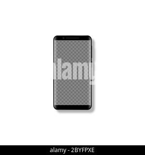 Realistic 3d mobile smartphone mockup. Stock Vector