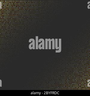 Abstract golden background with halftone effect. Stock Vector