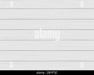 Wood texture, white plank. Wooden background Stock Vector