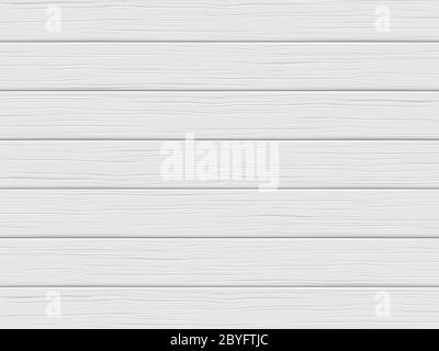 Wood texture, white plank. Wooden background Stock Vector