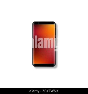 Realistic 3d mobile smartphone. Stock Vector