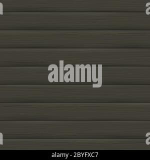 Wood texture, dark plank. Wooden background. Stock Vector
