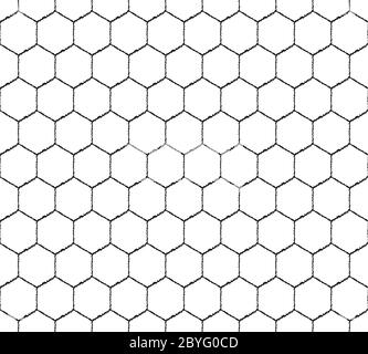 Seamless pattern wicker mesh of hexagons. Abstract mosaic background. Retro design Stock Vector