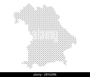 Plain map of Bavaria Stock Photo - Alamy