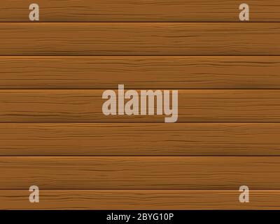 Wood texture, brown plank. Wooden background. Stock Vector