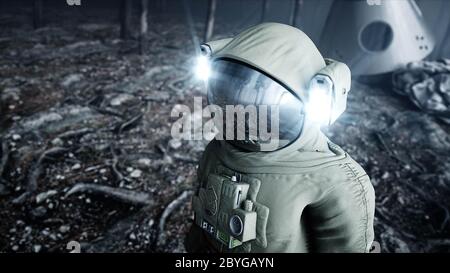 scary astronaut render