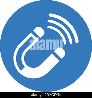 Well organized and fully editable Attracting customers or magnet icon for any use like print media, web, stock images, commercial use or any kind of d Stock Vector