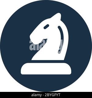 Beautiful design of the Business strategy or chess knight icon for commercial, print media, web or any type of design projects. Stock Vector