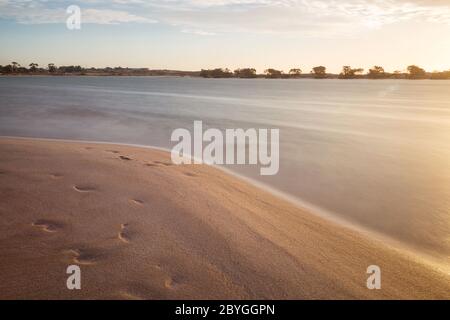 the pristine beach of Kalbarri , a trip in western australia Stock Photo