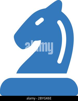 Beautiful design of the Business strategy or chess knight icon for commercial, print media, web or any type of design projects. Stock Vector