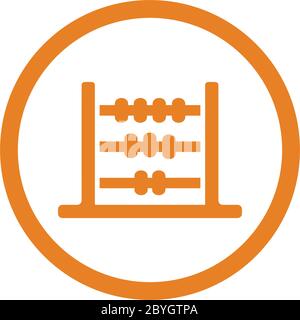 Beautiful design and fully editable Abacus icon for commercial, print media, web or any type of design projects. Stock Vector