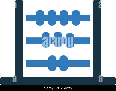 Beautiful design and fully editable Abacus icon for commercial, print media, web or any type of design projects. Stock Vector