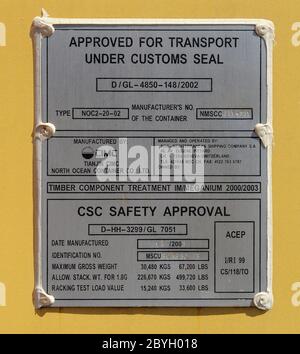 How to Read an ISO Shipping Container's CSC Plate