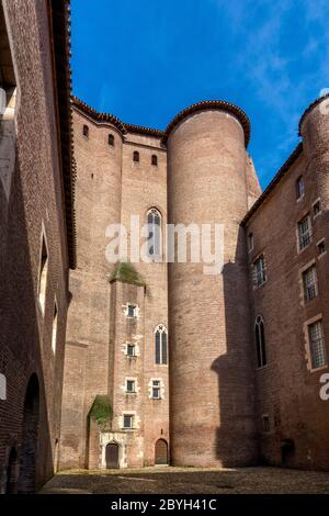 Berbie Palace and Museum Toulouse Lautrec, Albi city listed as World Heritage by UNESCO , Tarn department, Occitanie. France Stock Photo