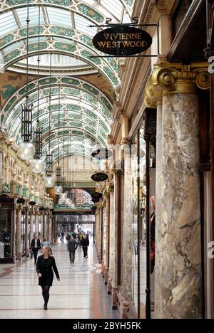 The Victoria Quarter shopping mall,Leeds, West Yorkshire Stock Photo