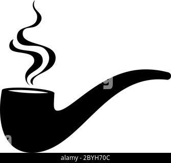 Tobacco Pipe Icon Vector Illustration Stock Vector