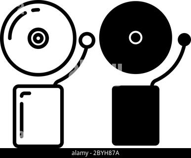 Electric Door Bell Vector Illustration Stock Vector